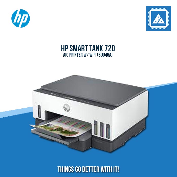 HP SMART TANK 720 AIO PRINTER W/ WIFI (6UU46A)