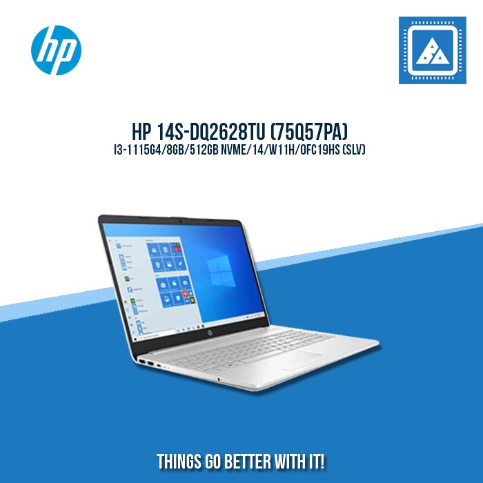 HP 14S-DQ2628TU (75Q57PA) I3-1115G4  | Best for Students Laptop