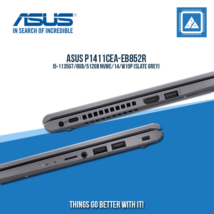 ASUS P1411CEA-EB852R I5-1135G7 | Best for Students and Freelancers Laptop