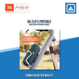JBL FLIP 5 PORTABLE BLUETOOTH SPEAKER (BLUE)