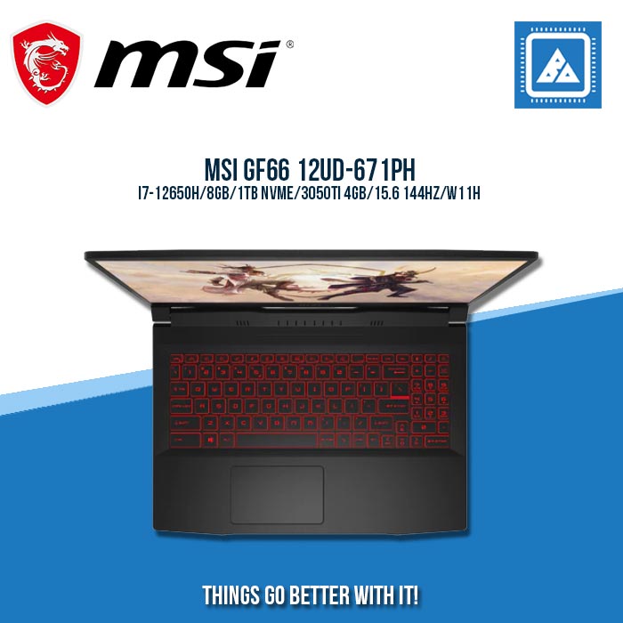 MSI GF66 12UD-671PH I7-12650H  | Gaming Laptop And AutoCAD Users