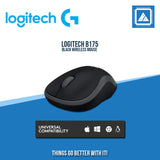 LOGITECH B175 WIRELESS MOUSE - BLK