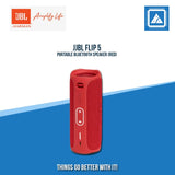 JBL FLIP 5 PORTABLE BLUETOOTH SPEAKER (RED)
