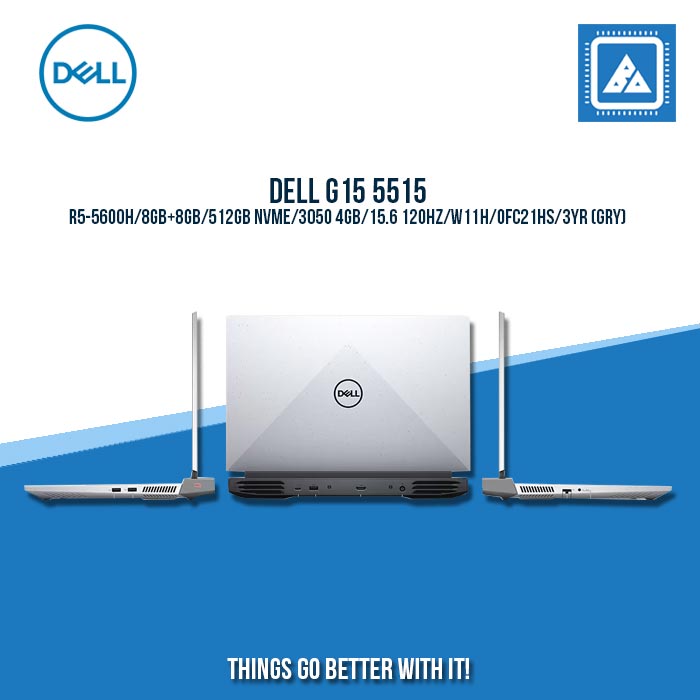 DELL G15 5515 R5-5600H/8GB+8GB/512GB NVME/3050 4GB | BEST FOR GAMING AND AUTOCAD LAPTOP