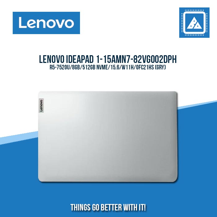 LENOVO IDEAPAD 1-15AMN7-82VG002DPH R5-7520U/8GB/512GB NVME | BEST FOR STUDENTS AND FREELANCERS LAPTOP