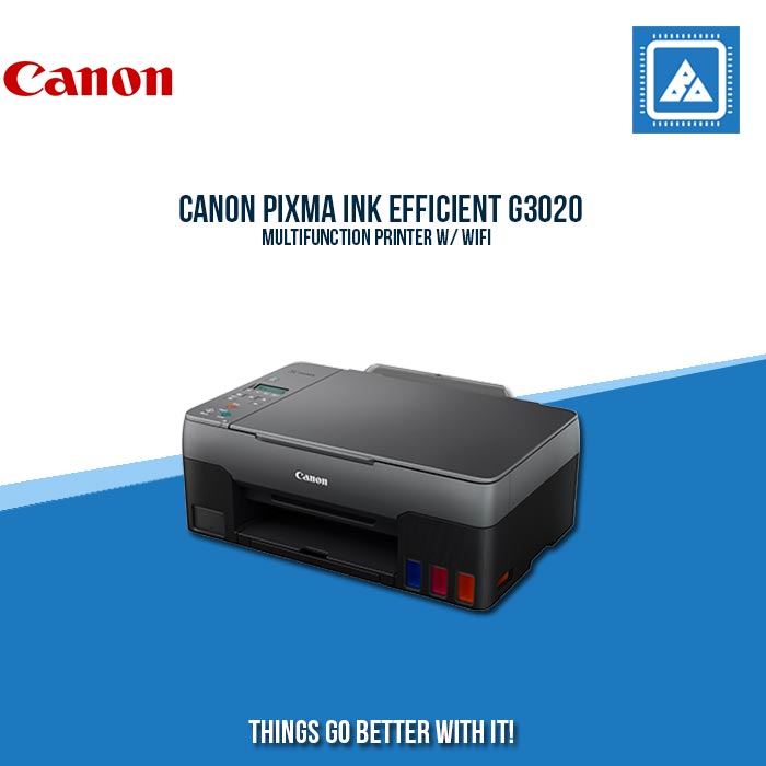 CANON PIXMA INK EFFICIENT G3020 MULTIFUNCTION PRINTER W/ WIFI