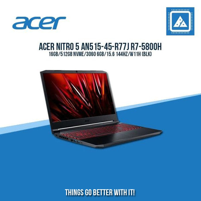 Acer Nitro 5 AN515-45-R77J - 15.6in FHD IPS 144Hz, Ryzen 7 5800H | Gaming Laptop And AutoCAD Users