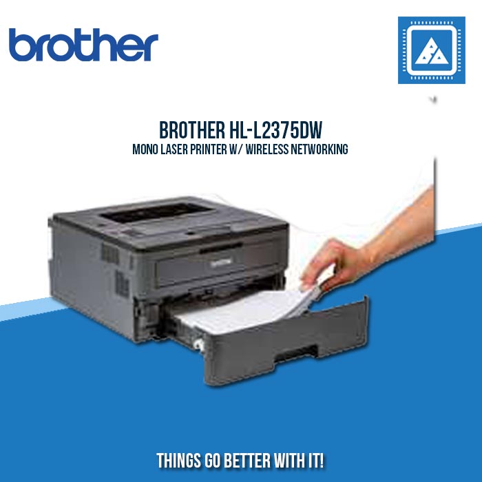 BROTHER HL-L2375DW MONO LASER PRINTER W/ WIRELESS NETWORKING