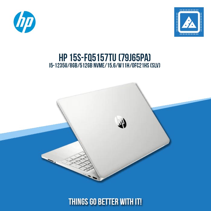 HP 15S-FQ5157TU (79J65PA) I5-1235U/8GB/512GB NVME | BEST FOR STUDENTS AND FREELANCERS LAPTOP