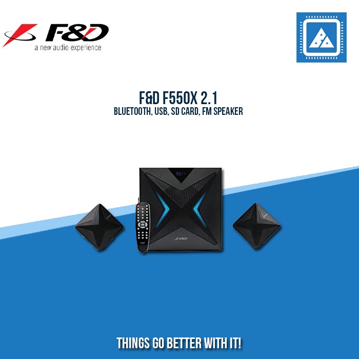 F&D F550X 2.1 BLUETOOTH, USB, SD CARD, FM SPEAKER
