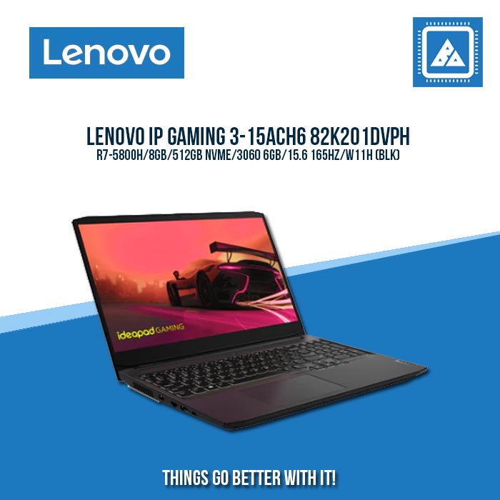 LENOVO IP GAMING 3-15ACH6 82K201DVPH R7-5800H | Gaming Laptop And AutoCAD Users