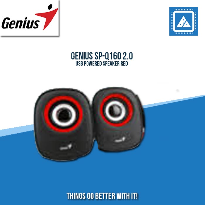 GENIUS SP-Q160 2.0 USB POWERED SPEAKER RED