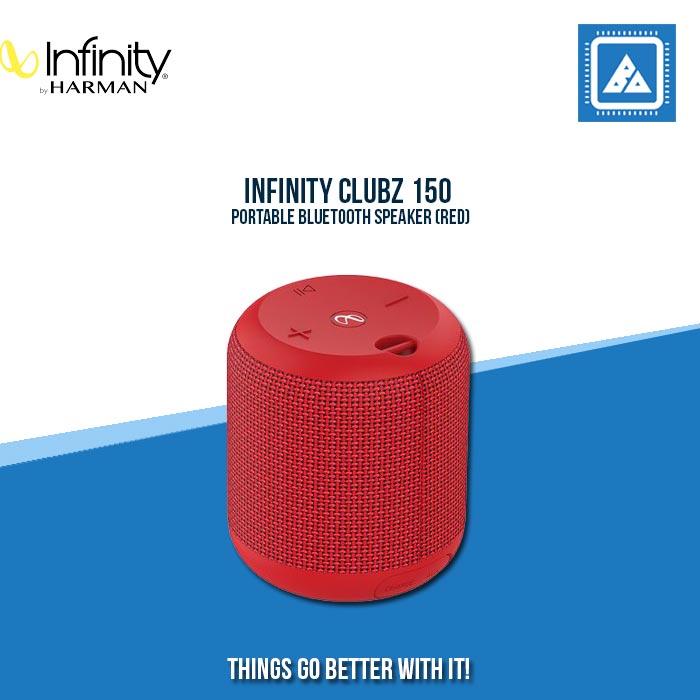 INFINITY CLUBZ 150 PORTABLE BLUETOOTH SPEAKER (RED)