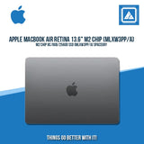APPLE MACBOOK AIR RETINA  (MLXW3PP/A) /13.6" M2 CHIP 8C/8GB/256GB SSD | BEST FOR STUDENTS AND FREELANCERS LAPTOP