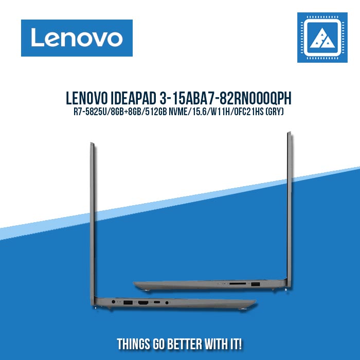 LENOVO IDEAPAD 3-15ABA7-82RN000QPH R7-5825U/8GB+8GB/512GB NVME | BEST FOR STUDENTS AND FREELANCERS LAPTOP
