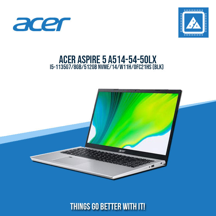 ACER ASPIRE 5 A514-54-50LX I5-1135G7  Best For Student And Freelancers  (BLK)