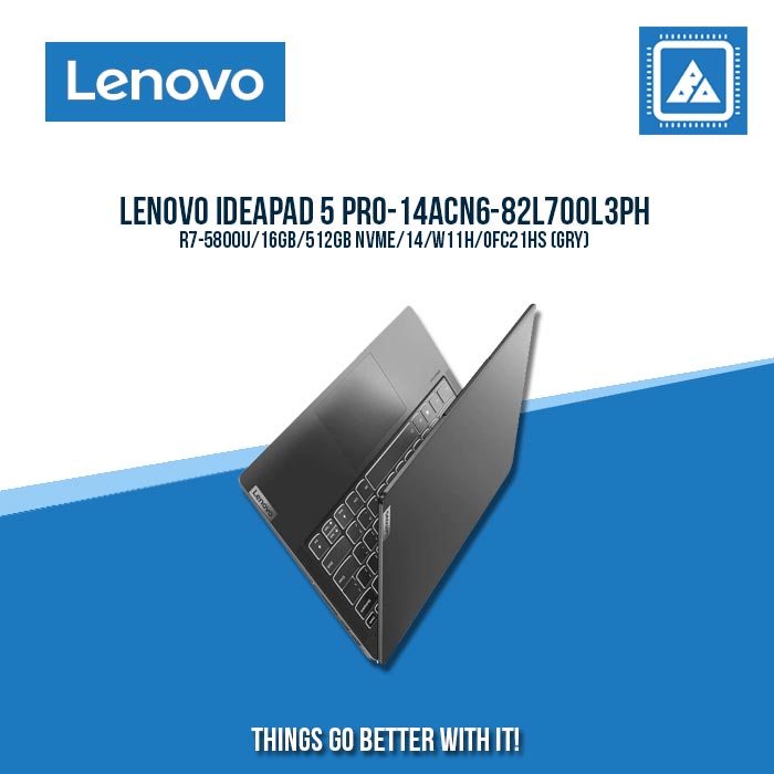 LENOVO IDEAPAD 5 PRO-14ACN6-82L700L3PH R7-5800U | Best for Students and Freelancers Laptop
