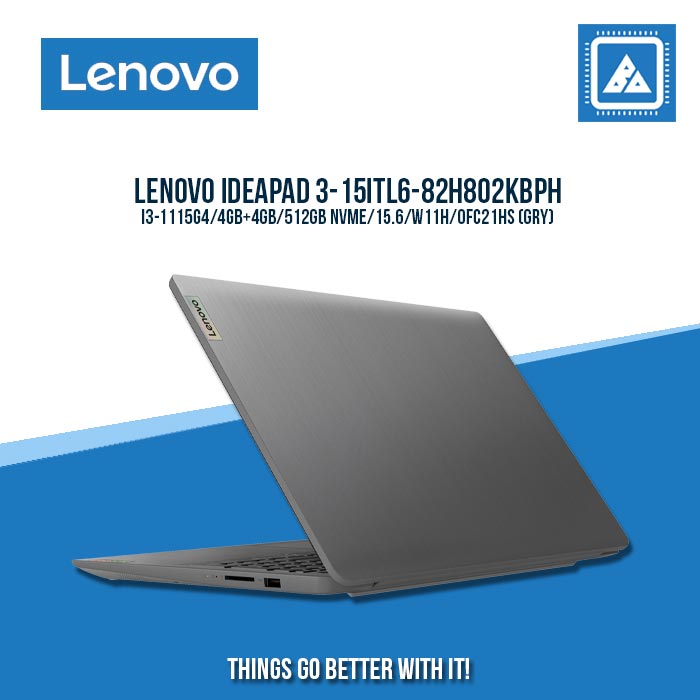 LENOVO IDEAPAD 3-15ITL6-82H802KBPH I3-1115G4/4GB+4GB/512GB NVME