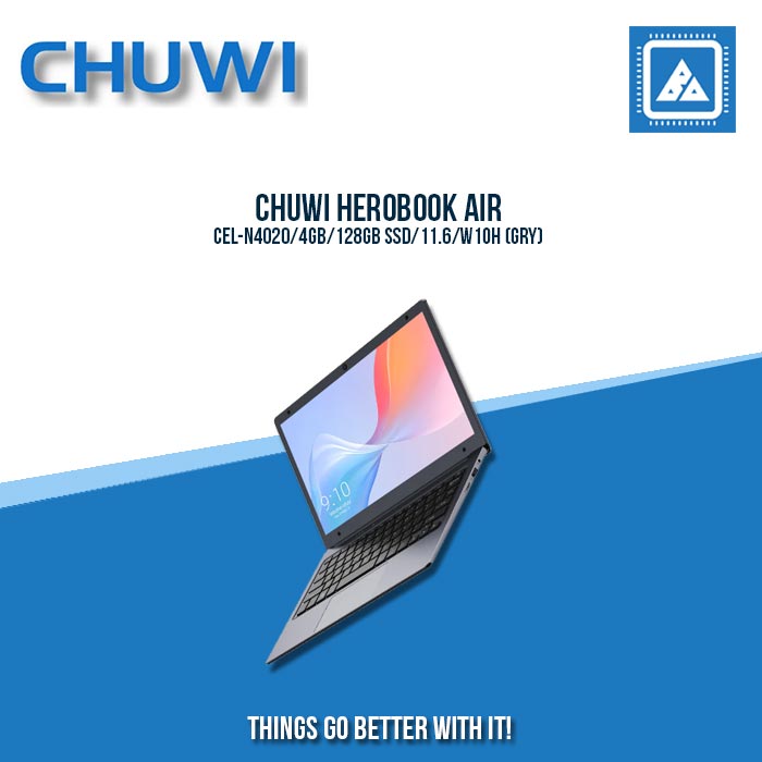CHUWI HEROBOOK AIR CEL-N4020/4GB/128GB SSD | BEST FOR STUDENTS LAPTOP