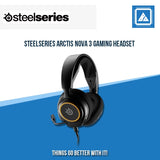 STEELSERIES ARCTIS NOVA 3 GAMING HEADSET (BLACK)