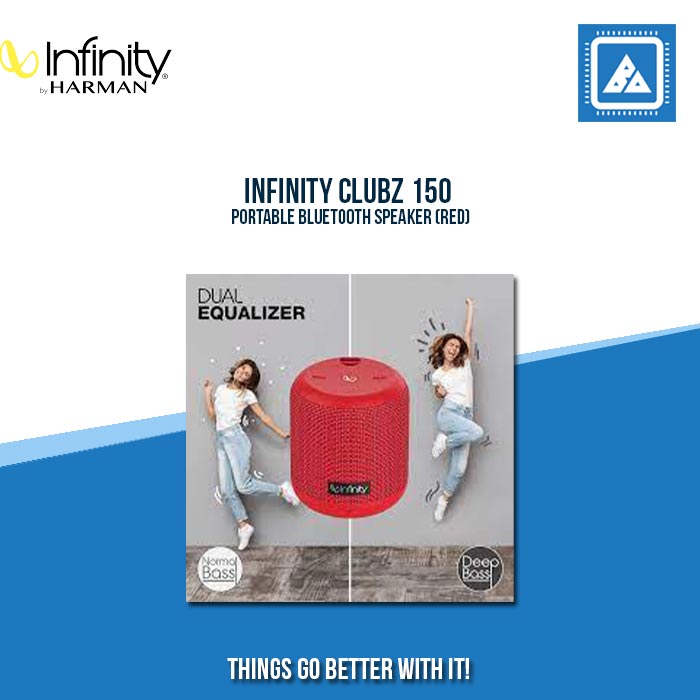 INFINITY CLUBZ 150 PORTABLE BLUETOOTH SPEAKER (RED)