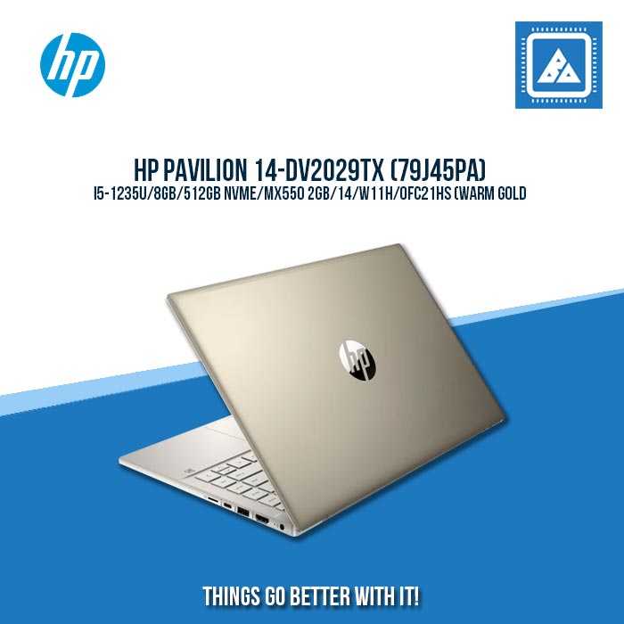 HP PAVILION 14-DV2029TX (79J45PA) I5-1235U  | Best for Students and Freelancers Laptop