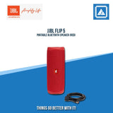 JBL FLIP 5 PORTABLE BLUETOOTH SPEAKER (RED)