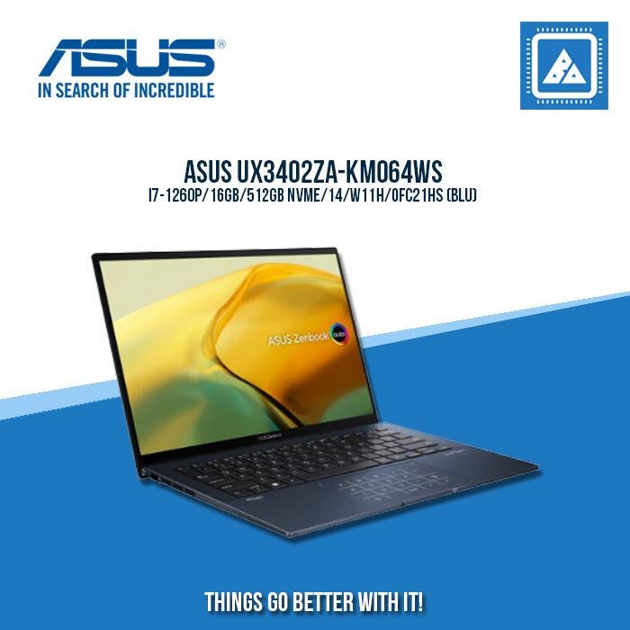 ASUS UX3402ZA-KM064WS I7-1260P/16GB/512GB NVME | BEST FOR STUDENTS AND FREELANCER