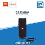 JBL FLIP 5 PORTABLE BLUETOOTH SPEAKER (BLACK)