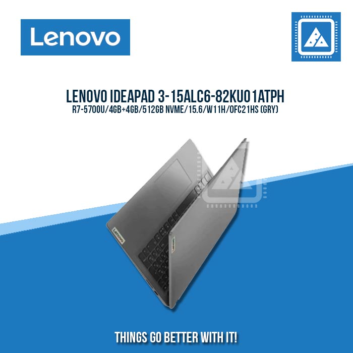 LENOVO IDEAPAD 3-15ALC6-82KU01ATPH R7-5700U/4GB+4GB/512GB NVME | BEST FOR STUDENTS AND FREELANCERS