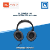 JBL QUANTUM 100 WIRED 3.5MM OVER-EAR GAMING HEADSET (BLACK)