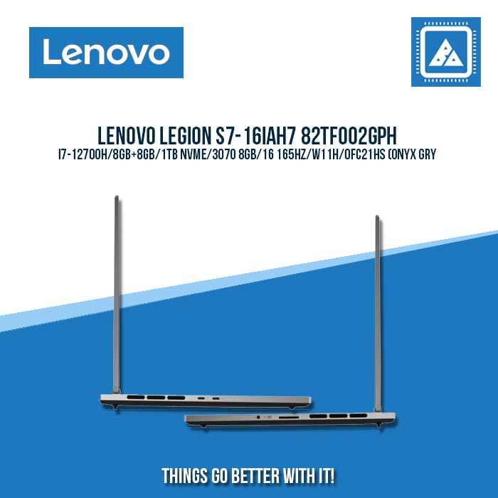 LENOVO LEGION S7-16IAH7 82TF002GPH I7-12700H/8GB+8GB/1TB NVME/3070 8GB | BEST FOR GAMING AND AUTOCAD LAPTOP