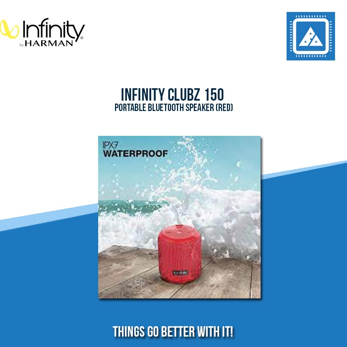 INFINITY CLUBZ 150 PORTABLE BLUETOOTH SPEAKER (RED)