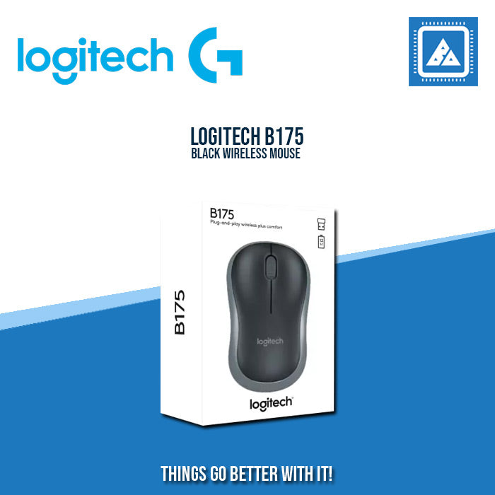 LOGITECH B175 WIRELESS MOUSE - BLK