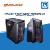 COUGAR MX410 MID TOWER CASE MESH WITH TEMPERED GLASS WITH RGB INFRONT