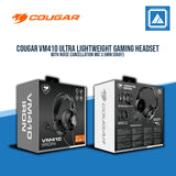 COUGAR VM410 ULTRA LIGHTWEIGHT GAMING HEADSET W/NOISE CANCELLATION MIC 3.5MM (GRAY)
