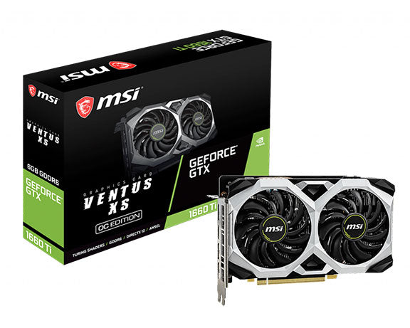 MSI GTX 1660 6144MB 192BIT GDDR5 VENTUS XS DUAL FAN OCV1 (DVI, HDMI, DP)