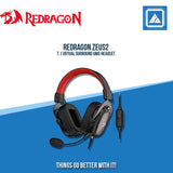 REDRAGON ZEUS2 7.1 VRTUAL SURROUND GMG HEADSET (PC, PS4, XBX ONE, NINTENDO SWTCH, MOBL) (WHITE/PINK)