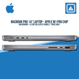 MacBook Pro 14" Laptop - Apple M1 Pro chip - 16GB Memory - 512GB SSD (Latest Model) - Space Gray (Preorder 1-2 weeks)